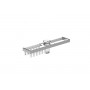 Empire Shower Shelf 550mm Gloss White & Chrome Empire Shower Shelf 550mm Gloss White & Chrome