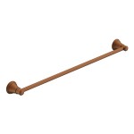 Eternal Brushed Copper Single Towel Rail 600mm 