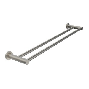 Soul Brushed Nickel Double Towel Rail 900mm
