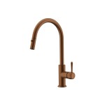 Eternal Brushed Copper Pull Out Kitchen Mixer 