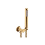 Soul Brushed Brass Slimline Hand Shower On Hook Soul Brushed Brass Slimline Hand Shower On Hook