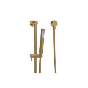 Soul Brushed Brass Hand Shower On Rail 