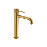 Soul Brushed Brass Groove Extended Basin Mixer Soul Brushed Brass Groove Extended Basin Mixer