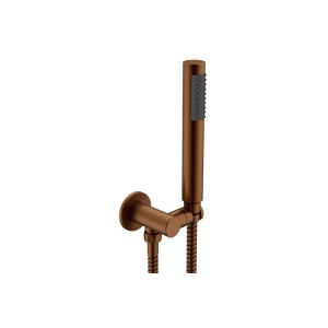 Soul Brushed Copper Slimline Hand Shower On Hook 
