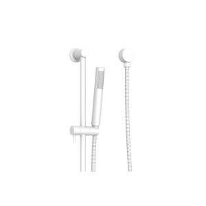 Soul Matte White Hand Shower On Rail 