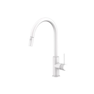 Soul Matte White Groove Pull Out Sink Mixer 