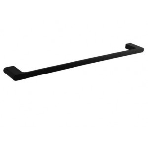 Vog Matte Black Series Single Towel Rail 600