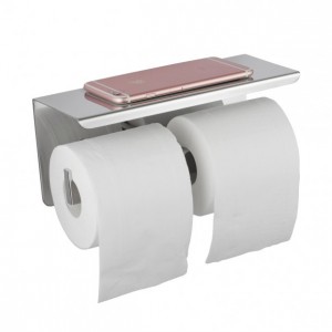 Blaze Series Chrome Double Toilet Paper Holder