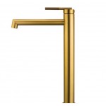 Caddence Series Brushed Yellow Gold High Basin Mixer Caddence Series Brushed Yellow Gold High Basin Mixer