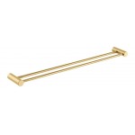 Caddence Series Brushed Yellow Gold Double Towel Rail 800mm
