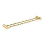 Caddence Series Brushed Yellow Gold Double Towel Rail 600mm