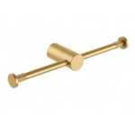 Caddence Series Brushed Yellow Gold Double Toilet Paper Holder