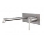 Caddence Series Brushed Nickel Wall Mixer with Spout Caddence Series Brushed Nickel Wall Mixer with Spout