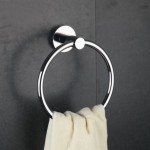 Lucid Chrome Towel Ring