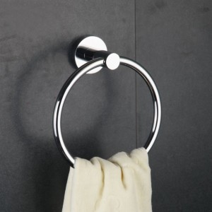 Lucid Chrome Towel Ring