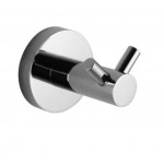 Lucid Pin Round Chrome Double Robe Hook