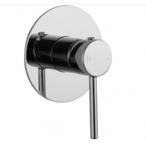 Lucid Pin Lever Chrome Wall Mixer