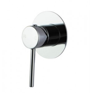 Pentro Chrome Round Shower Mixer with 65mm Thin Plate