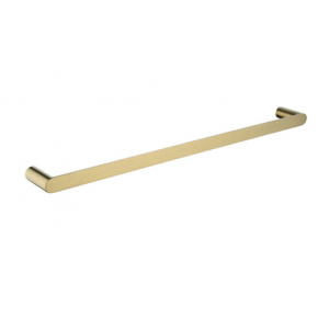 Rushy Brushed Gold Single Towel Rail 600