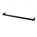 Rushy Matte Black Single Towel Rail 600