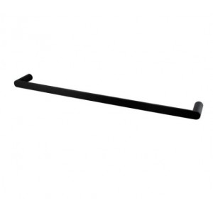 Rushy Matte Black Single Towel Rail 600