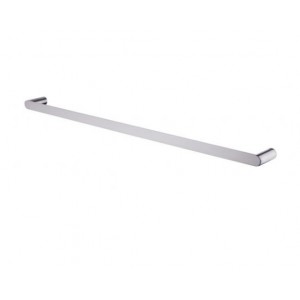 Rushy Brushed Nickel Single Towel Rail 800
