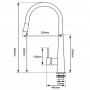Lucid Brushed Nickel Round Pull Out Kitchen Sink Mixer Lucid Brushed Nickel Round Pull Out Kitchen Sink Mixer