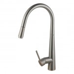 Brushed Nickel Pull Out Kitchen Sink Mixer Tap