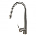 Lucid Brushed Nickel Round Pull Out Kitchen Sink Mixer Lucid Brushed Nickel Round Pull Out Kitchen Sink Mixer