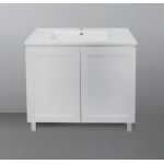 GL-600 Matte White MDF Free Standing Vanity Cabinet Only