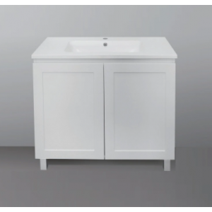 GL-750 Matte White MDF Free Standing Vanity Cabinet Only