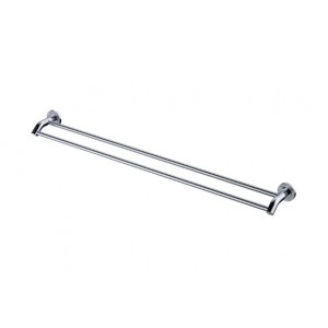 Axle 900mm Double Towel Rail, Chrome