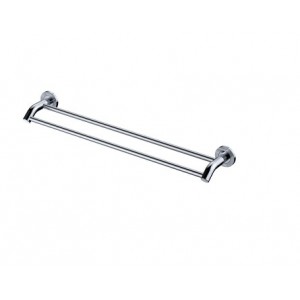 Axle 600mm Double Towel Rail, Chrome