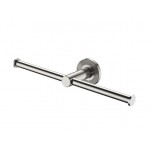 Axle Double Roll Holder, Brushed Nickel
