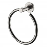 Kaya Hand Towel Ring, Brushed Nickel Kaya Hand Towel Ring, Brushed Nickel