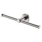 Kaya Double Toilet Roll Holder, Brushed Nickel Kaya Double Toilet Roll Holder, Brushed Nickel