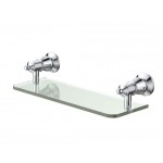 Lillian Glass Shelf, Chrome Lillian Glass Shelf, Chrome