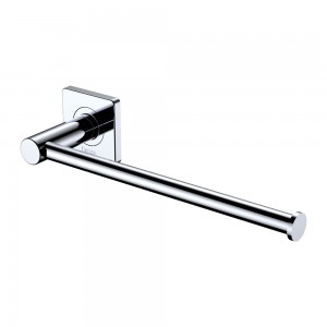 Sansa Hand Towel Rail / Toilet Roll Holder, Brushed Nickel