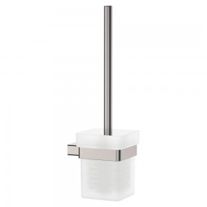 Tono Toilet Brush & Holder, Brushed Nickel
