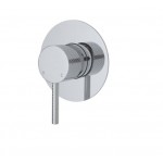 Axle Wall Mixer, Chrome, Large Round Plate