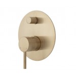 Axle Wall Diverter Mixer, Urban Brass, Large Round Plate Axle Wall Diverter Mixer, Urban Brass, Large Round Plate