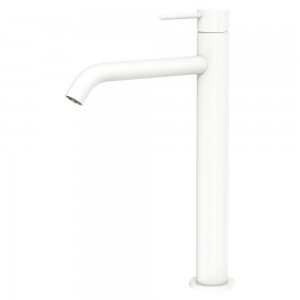 Kaya Tall Basin Mixer, Matte White