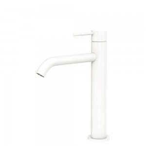 Kaya Medium Basin Mixer, Matte White