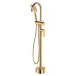 Tono Floor Mounted Bath Mixer With Hand Shower, Urban Brass