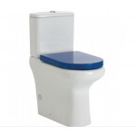 RAK Compact Back-to-Wall Toilet Suite, Blue RAK Compact Back-to-Wall Toilet Suite, Blue