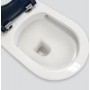 Stella Care Back-to-Wall Toilet Suite, Blue Seat Stella Care Back-to-Wall Toilet Suite, Blue Seat