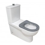 Stella Care Back-to-Wall Toilet Suite, Grey Seat