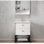 Boston Matte White Wall Hung Vanity 600 Cabinet Only