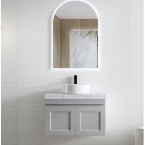 Hampton Mark II Matte Grey 750 Wall Hung Vanity Cabinet Only