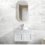 Hampton Mark II Matte White 750 Wall Hung Vanity Cabinet Only